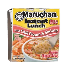 Instant Lunch With Chili Piquin & Shrimp