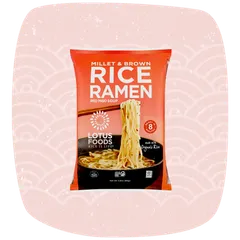 Millet & Brown Rice Ramen with Red Miso Soup