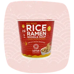 Red Miso Rice Ramen Noodle Soup