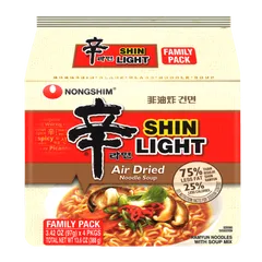 Shin Ramyun Light, Air Dried Noodle Soup - 2