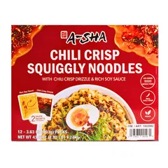 Squiggly Noodle - Chili Crisp Drizzle and Rich Soy Sauce