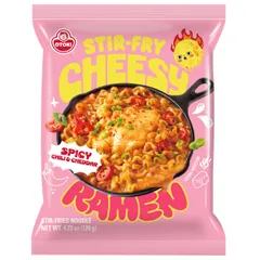 Stir-Fry Cheesy Ramen Spicy Chili & Cheddar