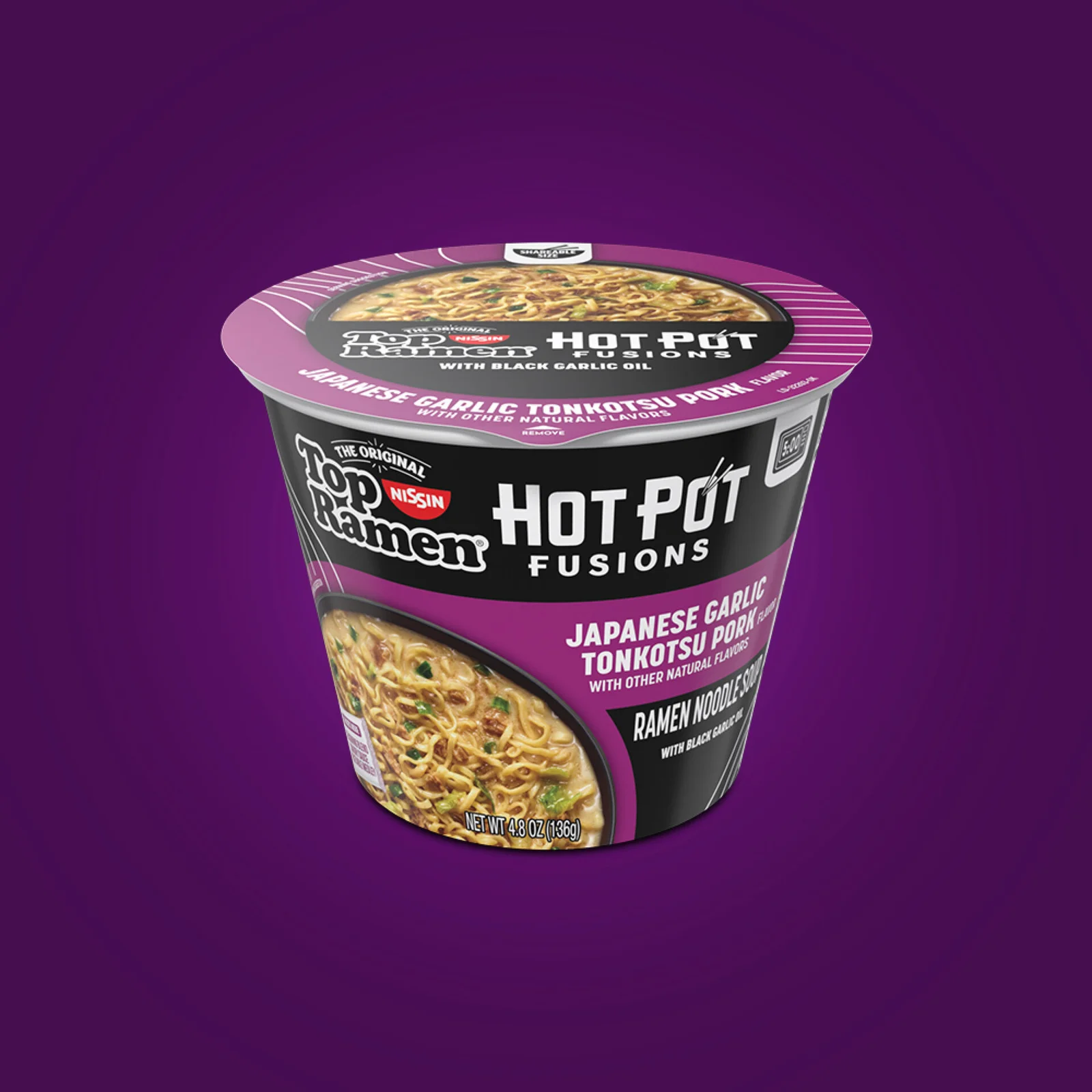 Top Ramen HotPot Fusions Japanese Garlic Tonkotsu Pork