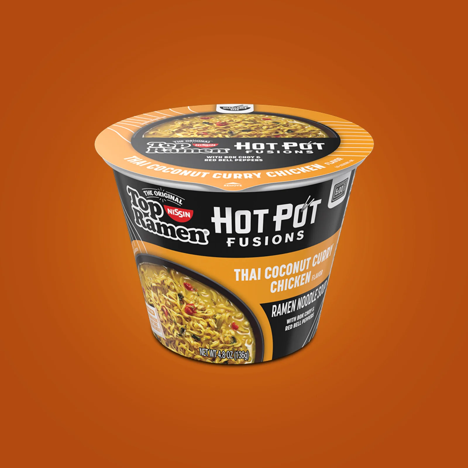 Top Ramen HotPot Fusions Thai Coconut Curry Chicken