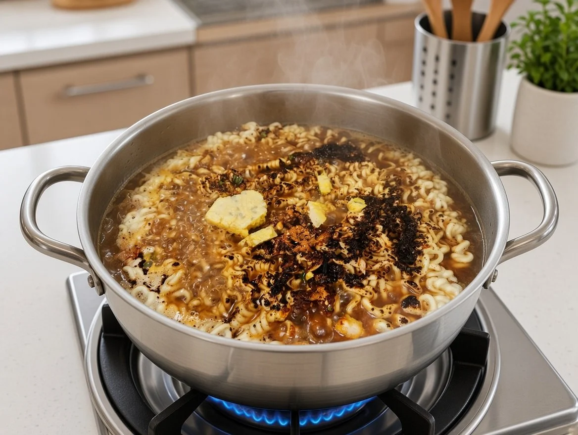 Jja-Cham Myeon: Chapagetti + Sesame Ramen - step 3