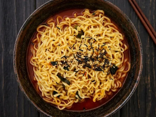 Bulguri: Buldak + Neoguri in a Frying Pan