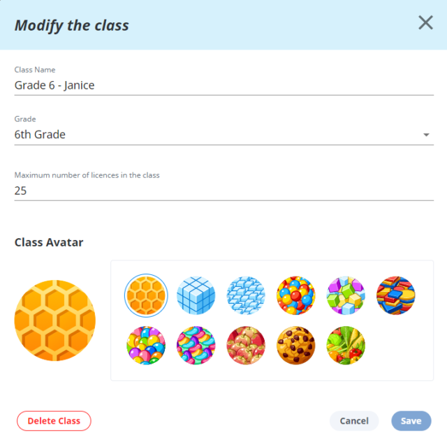 Buzzmath: Manage classes_2.png