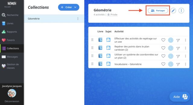 Partage de collections