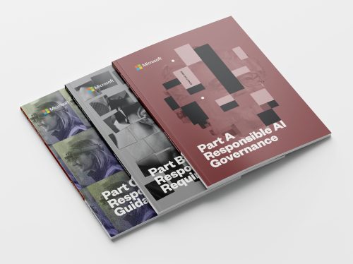 Microsoft Responsible AI Standards manual covers