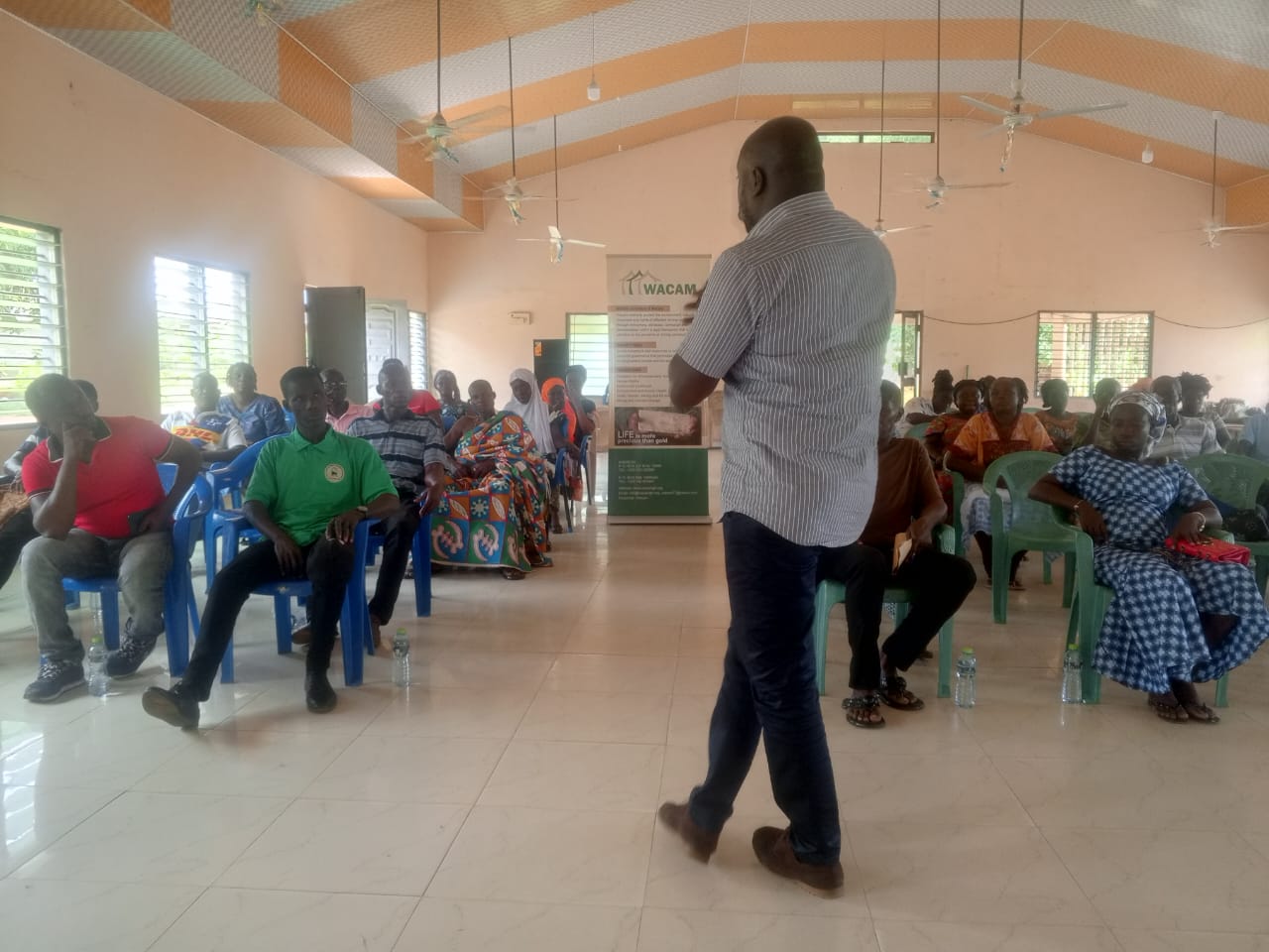 WACAM advocates meeting with a mining-affected community