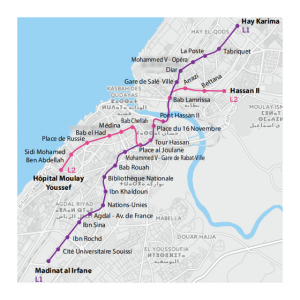 Picture of tramway map