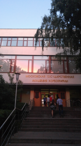 Pictured is Madison's school in Moscow, Russia.