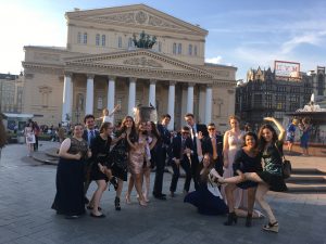 Pictured are Madison and her NSLI-Y Russia Summer 2017 cohort in formal attire.