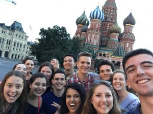 Pictured are Madison and her NSLI-Y Russia Summer 2017 Cohort.