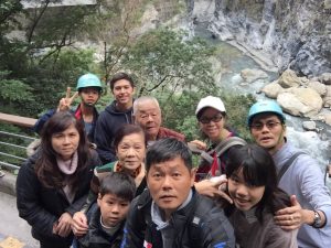 Pablo and his host family on a camping trip.