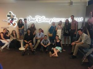 NSLI-Y students in the Russian Disney studios.