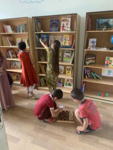 Local children welcome their new library