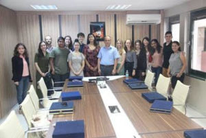 NSLI-Y Turkish participants visit the office of the Ministry of Education in Bursa.