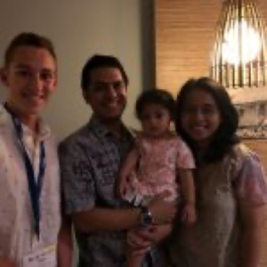 Sam with his Host Family
