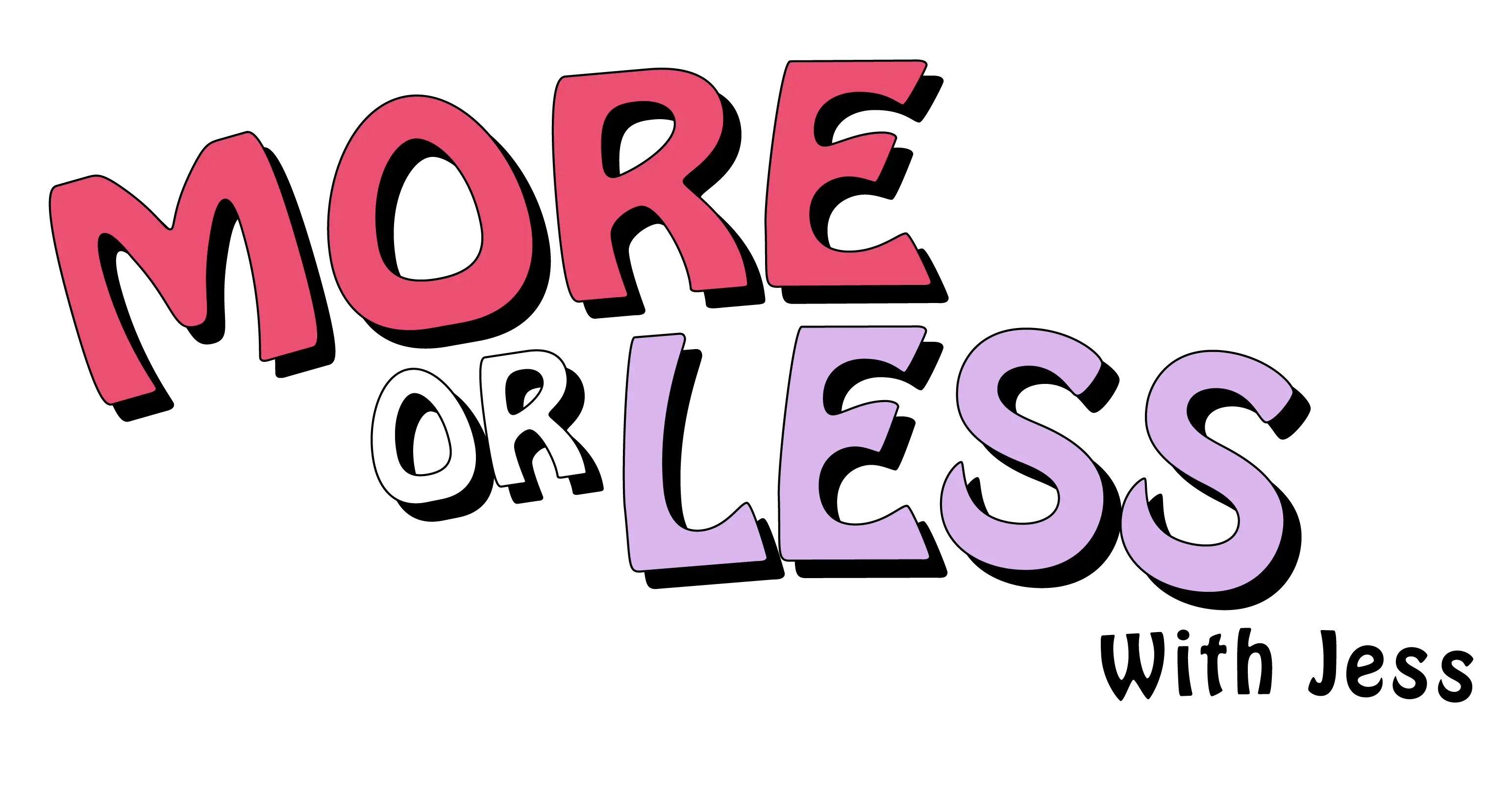More or Less with Jess Logo