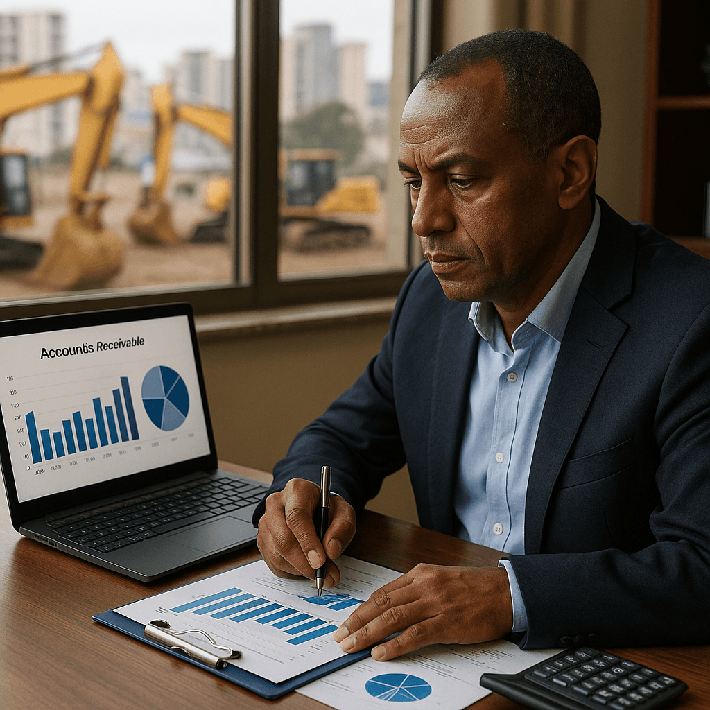 accounts-receivables large-businesses addis-ababa CFO-office construction-equipment-suppliers