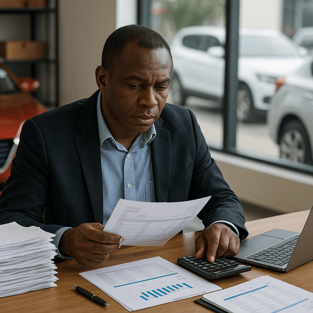 accounts-receivables micro-businesses abidjan CFO-office auto-dealership-supplies