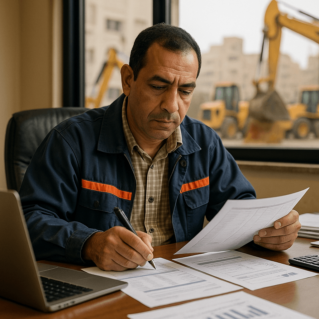 accounts-receivables micro-businesses cairo compliance-department construction-equipment-suppliers
