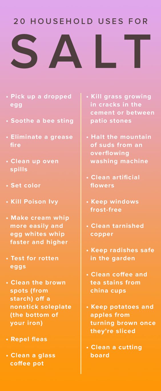 20 Household Uses For Salt