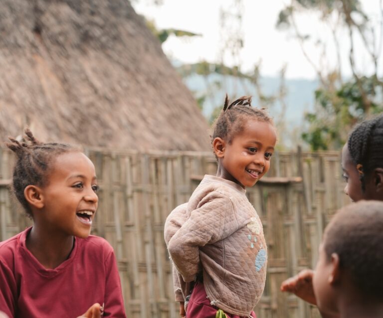 Sozema Birhanu playing with her friends 2