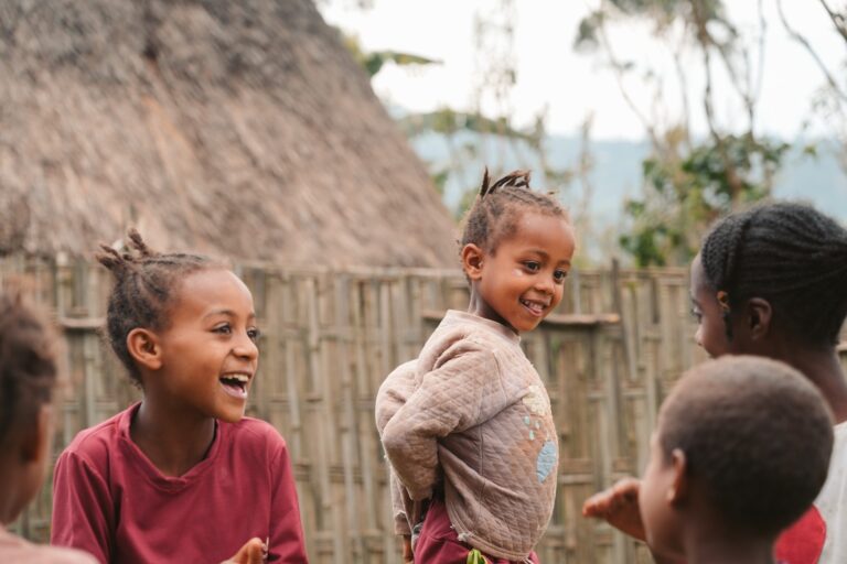 Sozema Birhanu playing with her friends 2