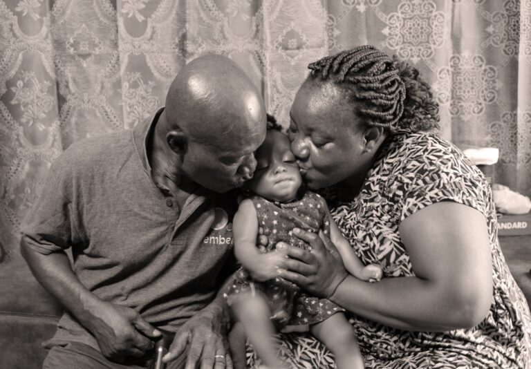 Christolyte and her parents, Ghana, 2025
