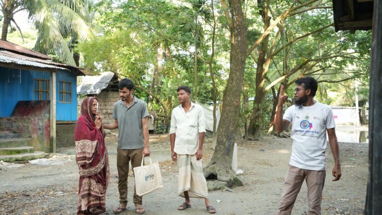 House to house screening by PKSF Partner Organization staffs 5 min