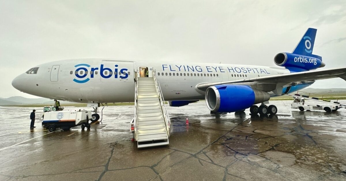Flying Eye Hospital lands in Mongolia | Orbis