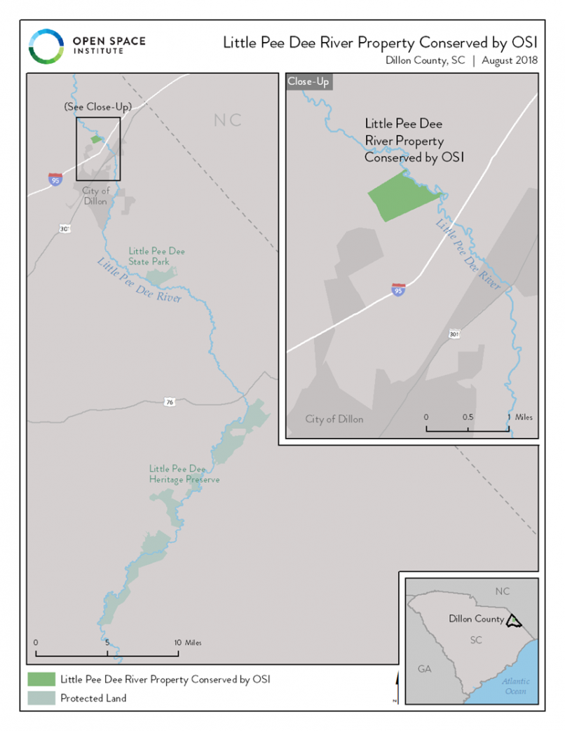 The Open Space Institute, Pee Dee Land Trust and South Carolina Ports Authority Protect Little