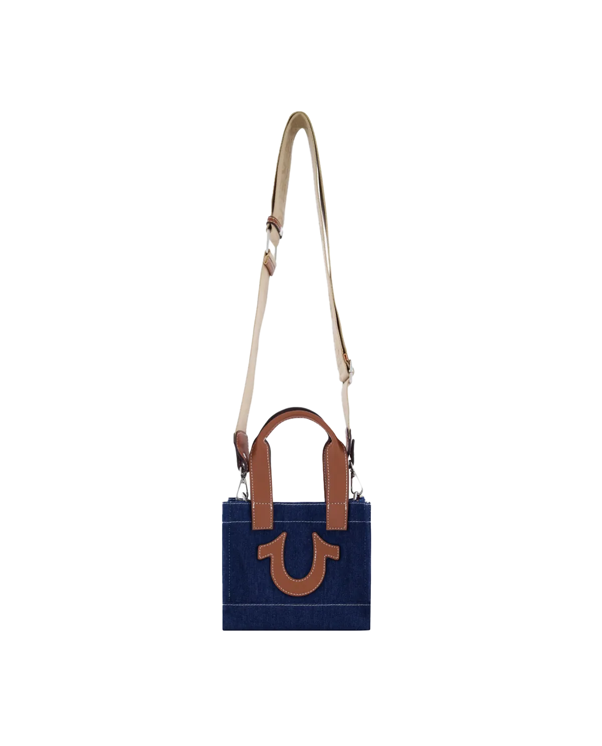 Mini Denim Tote w/Adjustable Shoulder Strap