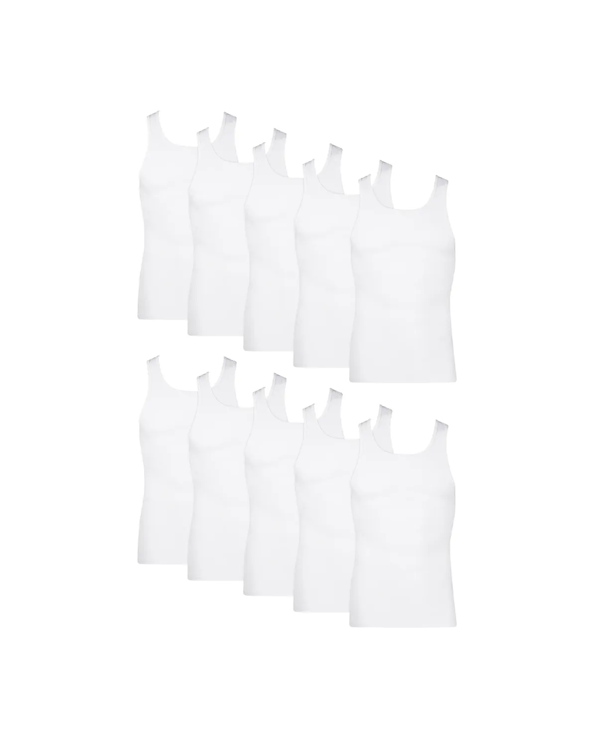 10-Pack Tagless Tanks