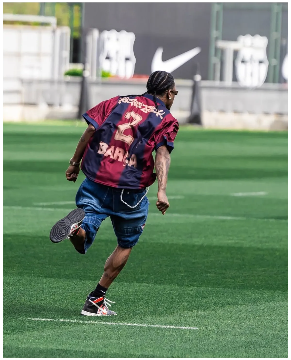 Cactus Jack X Barça Retro 2000/01 Skeleton Home Jersey