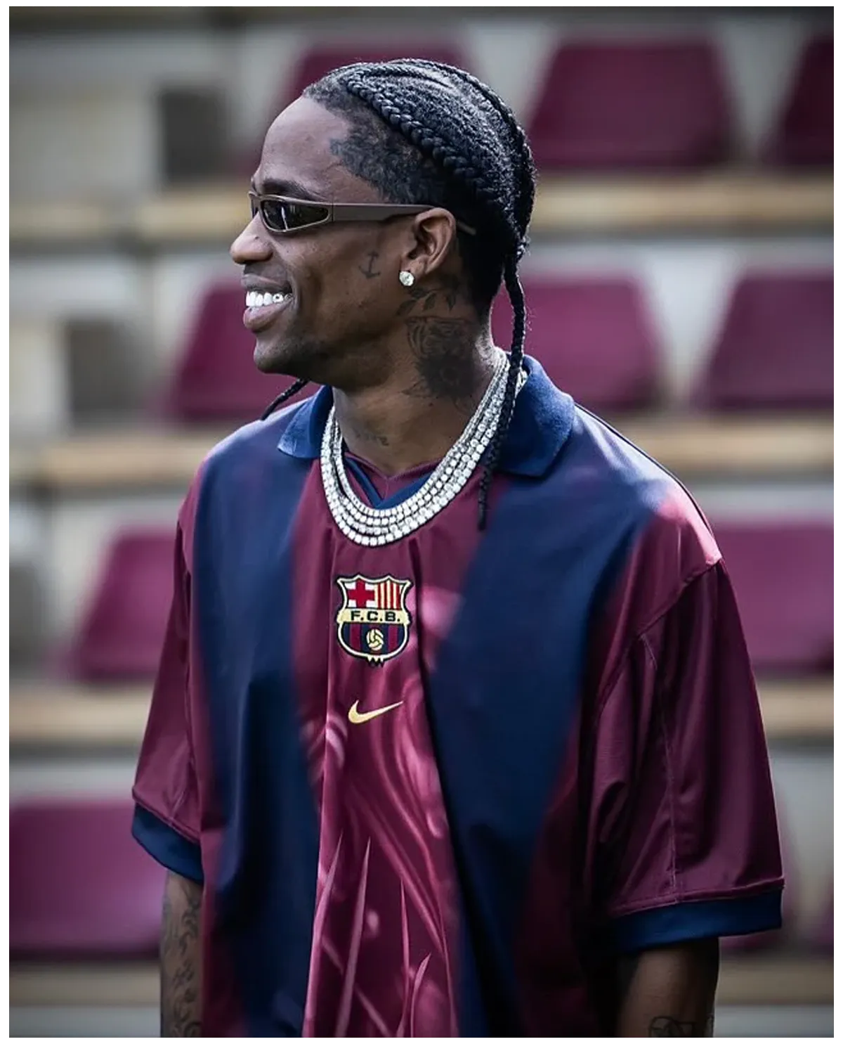 Cactus Jack X Barça Retro 2000/01 Skeleton Home Jersey