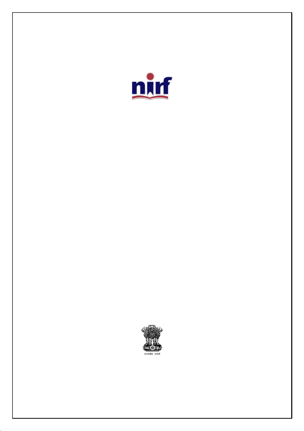 INDIA RANKINGS 2024 NATIONAL INSTITUTIONAL RANKING FRAMEWORK Methodology for Ranking of Academic Institutions in India (RANKING METRICS FOR OVERALL)