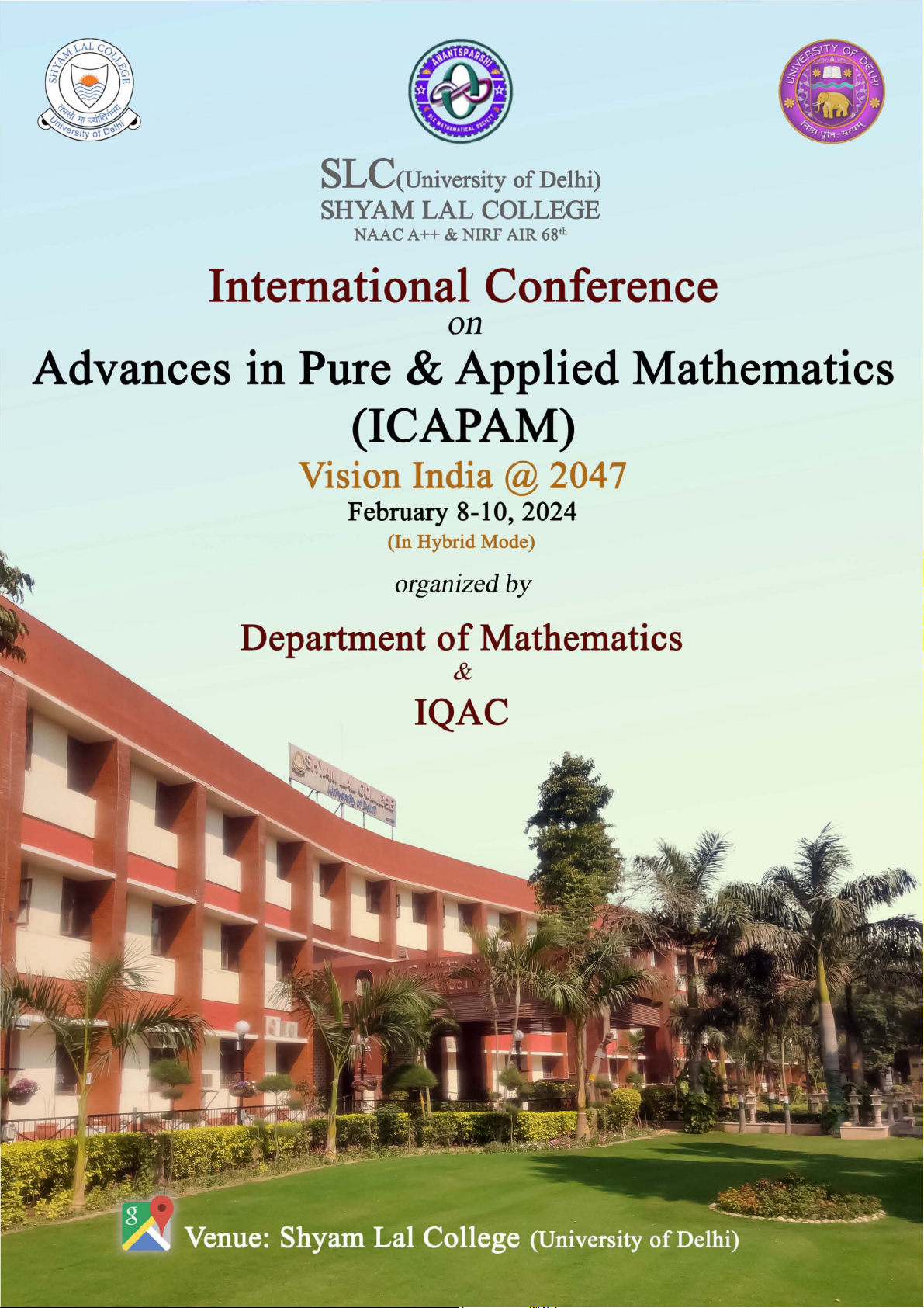 International Conference on Advances in Pure & Applied Mathematics (ICAPAM)