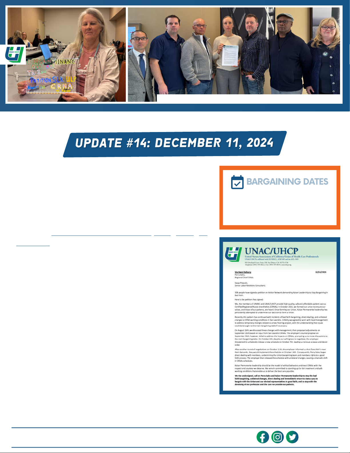 UPDATE #14: DECEMBER 11, 2024