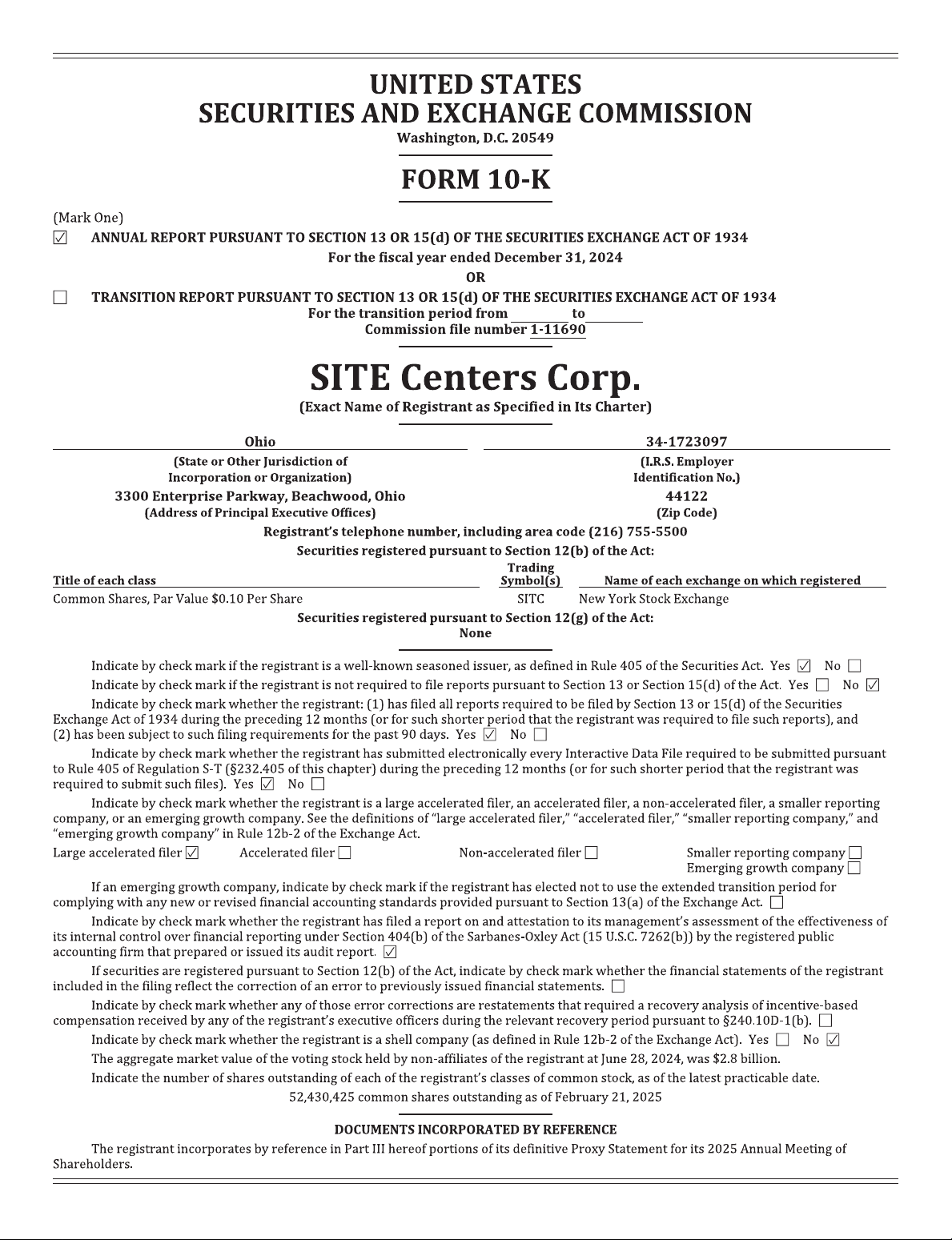 UNITED STATES SECURITIES AND EXCHANGE COMMISSION FORM 10-K