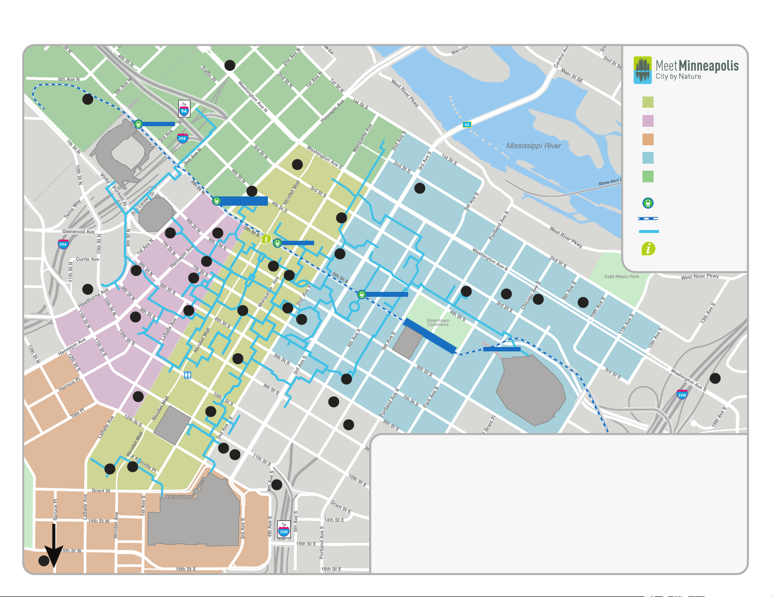 Downtown Minneapolis Hotels Map