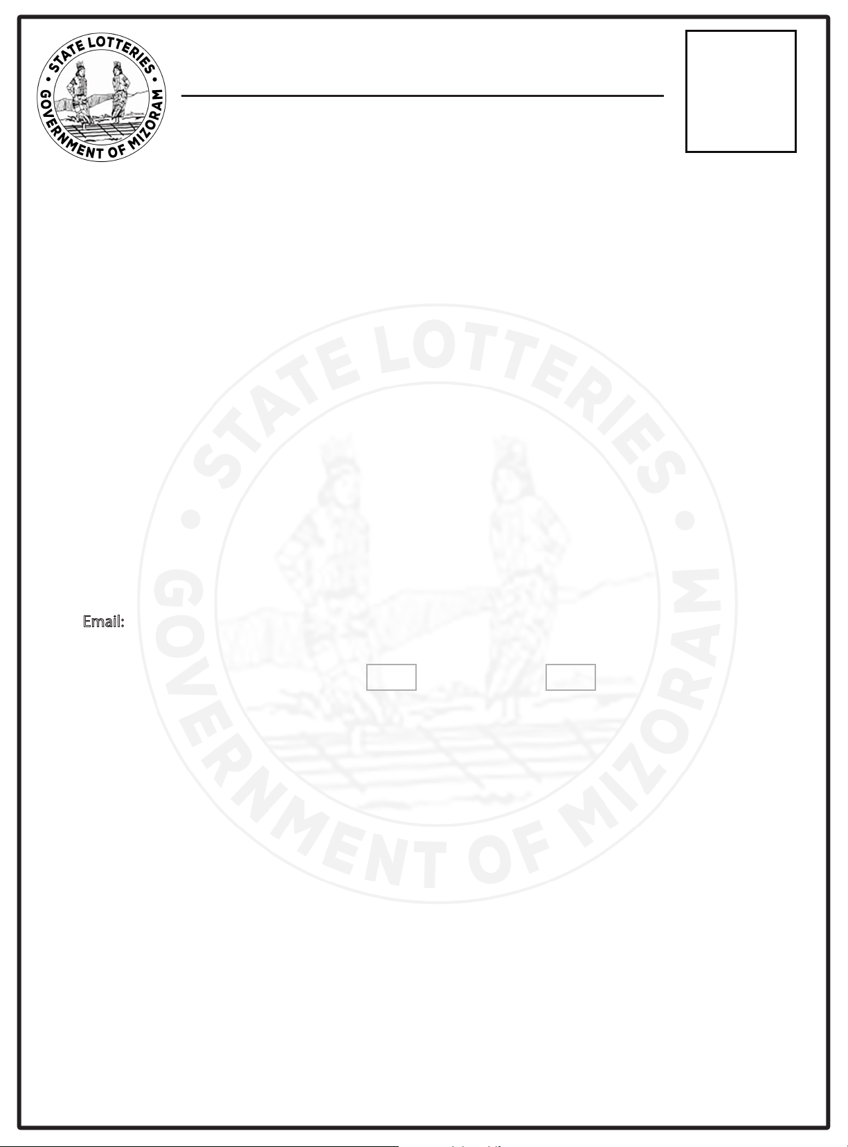 APPLICATION FOR LOTTERY PRIZE CLAIM