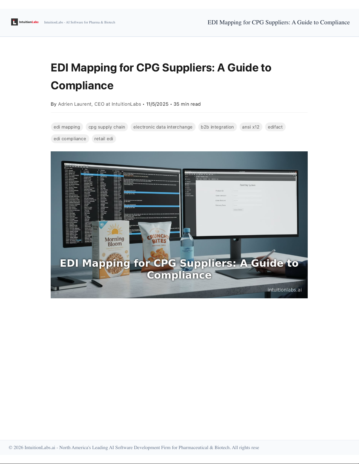 EDI Mapping for CPG Suppliers: A Guide to Compliance