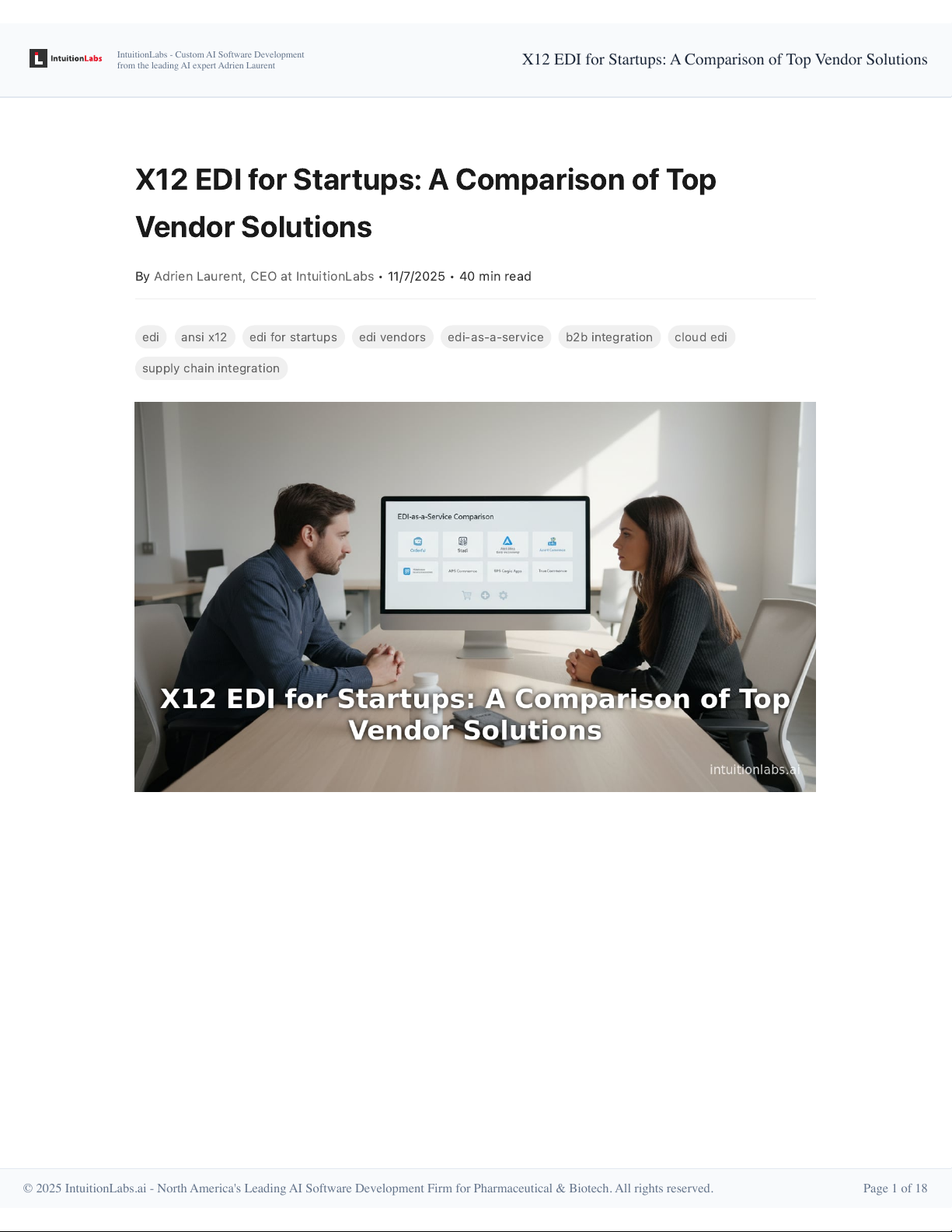 X12 EDI for Startups: A Comparison of Top Vendor Solutions