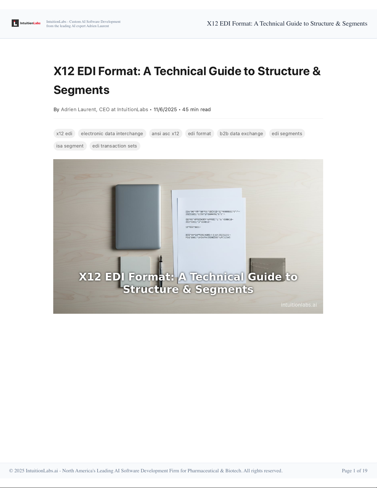 X12 EDI Format: A Technical Guide to Structure & Segments