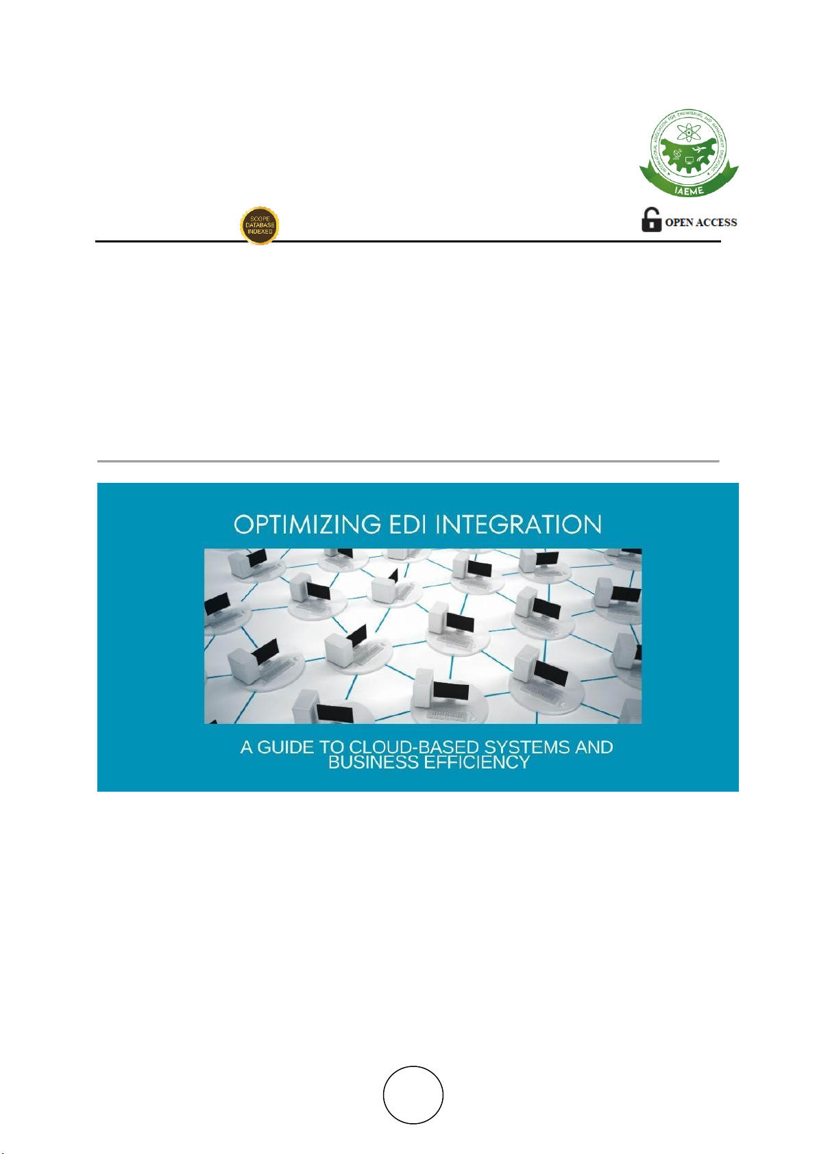 OPTIMIZING EDI INTEGRATION: A GUIDE TO CLOUD-BASED SYSTEMS AND BUSINESS EFFICIENCY