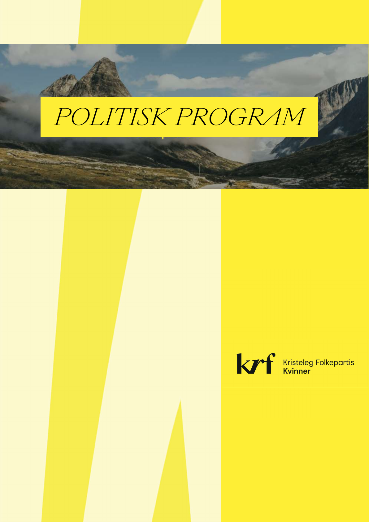 POLITISK PROGRAM 2025-2029