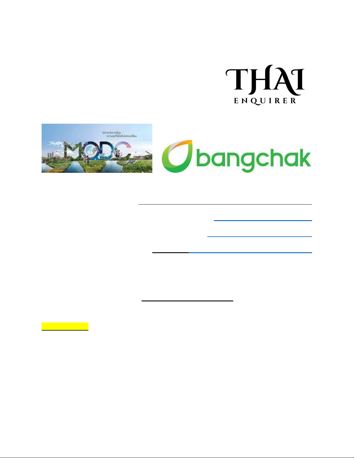 Thai Enquirer News Summary